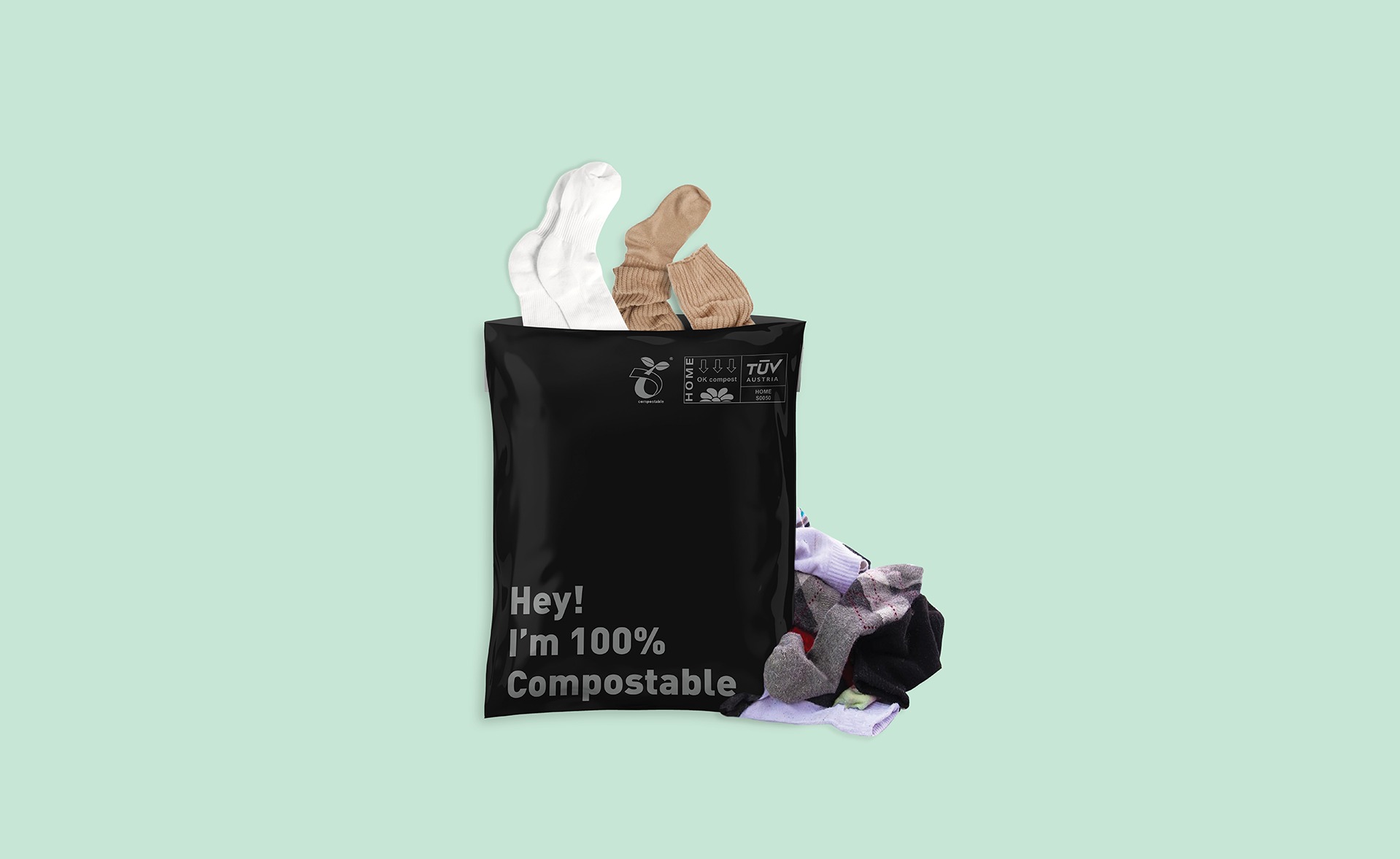Underworks packaging and Underworks Socks Logo